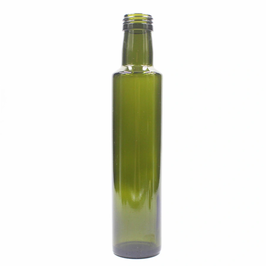 100ml 250ml 500ml 750ml 1000ml Square Glass Bottle Olive Oil Bottle Dark Green Oil &amp; Vinegar Cruet Bottle with Pourers