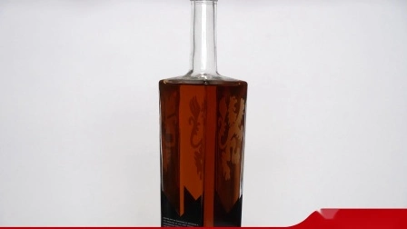 Wholesale 1000ml 750ml 500ml 375ml 200ml 100ml Bottle Glass Gin Whisky Vodka Spirit Glass Bottle for Liquor with Cork