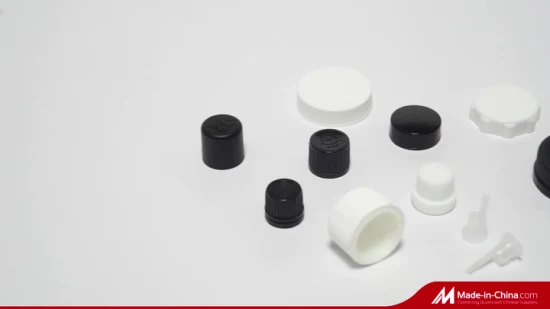 28mm Ropp Black Aluminum Cap for Glass Bottles