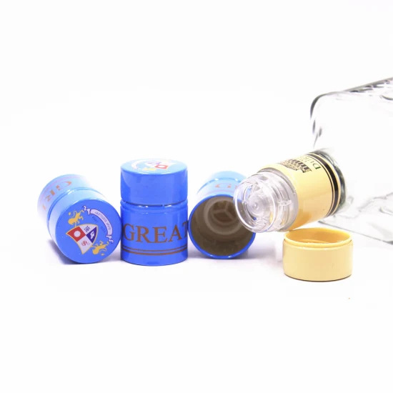 33*47mm Aluminum Plastic Screw Ropp Guala Liquor Bottle Cap